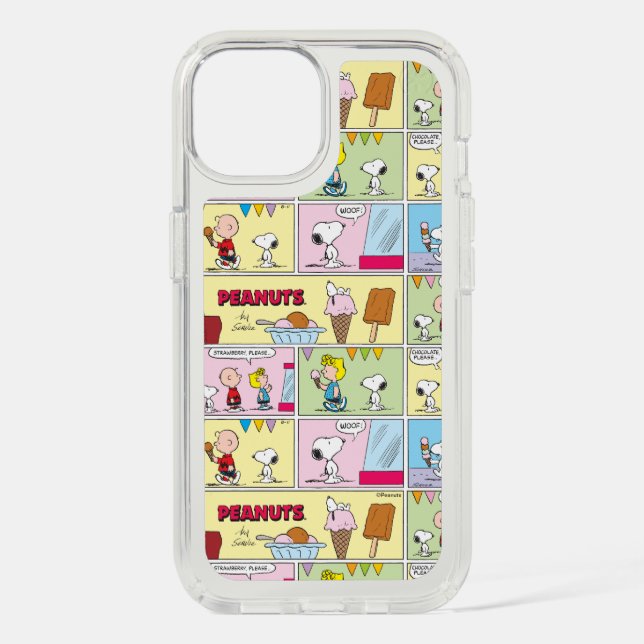 Charlie Brown, Snoopy & Sally | Ice Cream Speck iPhone Case (Front)