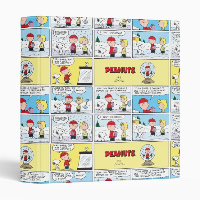 Charlie Brown | Snow Globe 3 Ring Binder (Front/Spine)