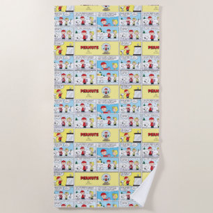 Charlie Brown Snow Globe Beach Towel