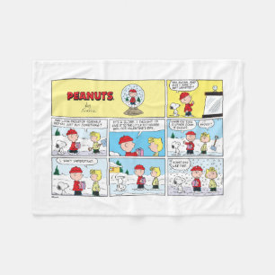 Charlie Brown   Snow Globe Fleece Blanket