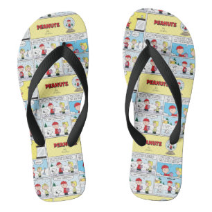 Charlie Brown Snow Globe Flip Flops
