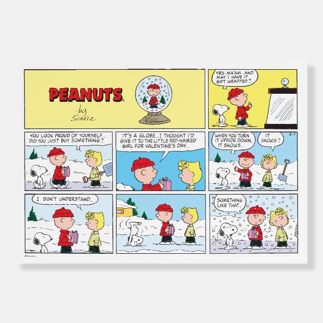 Charlie Brown | Snow Globe Foam Board (Front)