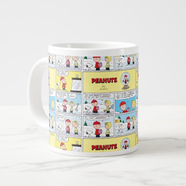 Charlie Brown | Snow Globe Giant Coffee Mug (Front Left)