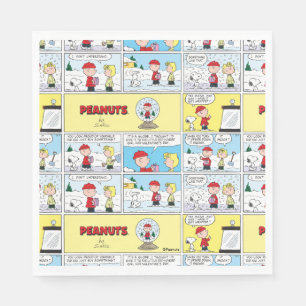 Charlie Brown   Snow Globe Napkins