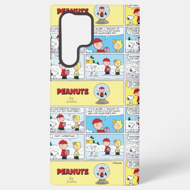 Charlie Brown | Snow Globe Samsung Galaxy Case (Back)