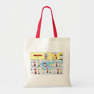 Charlie Brown Snow Globe Tote Bag