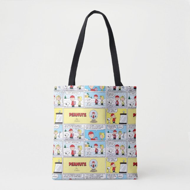 Charlie Brown | Snow Globe Tote Bag (Front)
