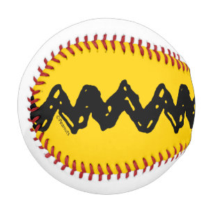 Charlie Brown Zig Zag Pattern Baseball