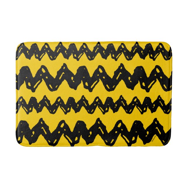 Charlie Brown Zig Zag Pattern Bath Mat (Front)