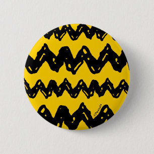 Charlie Brown Zig Zag Pattern Button
