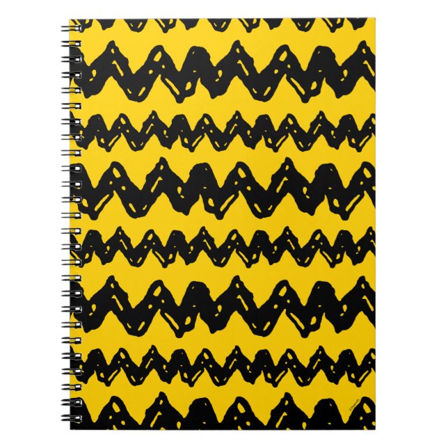 Charlie Brown Zig Zag Pattern Notebook (Front)