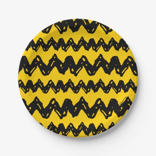 Charlie Brown Zig Zag Pattern Paper Plates