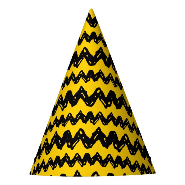 Charlie Brown Zig Zag Pattern Party Hat (Front)