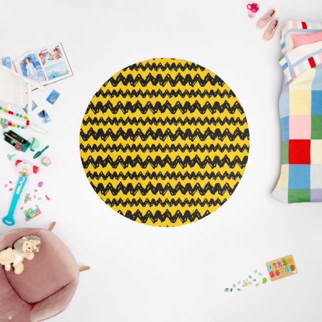 Charlie Brown Zig Zag Pattern Rug (Insitu (Babyroom))