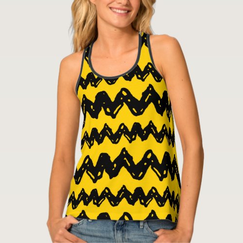 Charlie Brown Zig Zag Pattern Tank Top