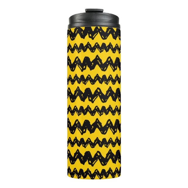 Charlie Brown Zig Zag Pattern Thermal Tumbler (Front)