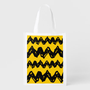 Charlie Brown Zig Zag Pattern Tote Bag