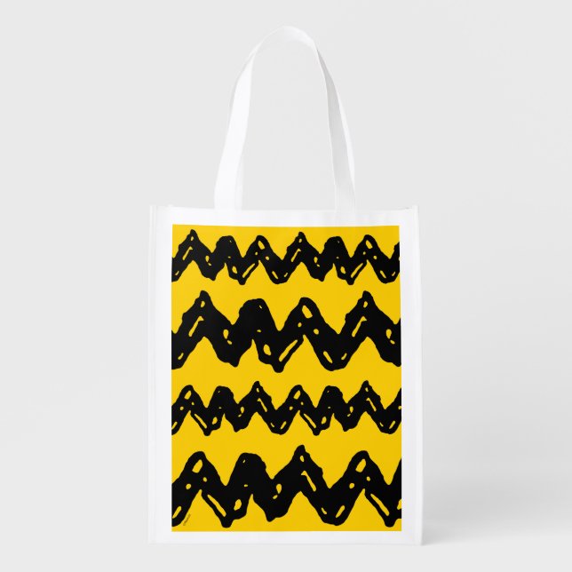 Charlie Brown Zig Zag Pattern Tote Bag (Front)