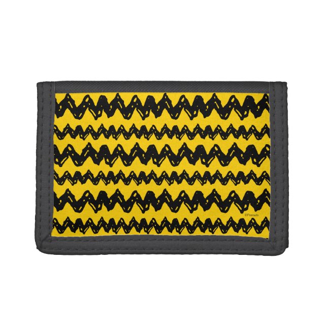 Charlie Brown Zig Zag Pattern Trifold Wallet (Front)