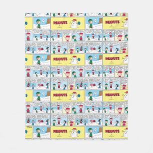 Charlie Brown's Baseball Memories Fleece Blanket