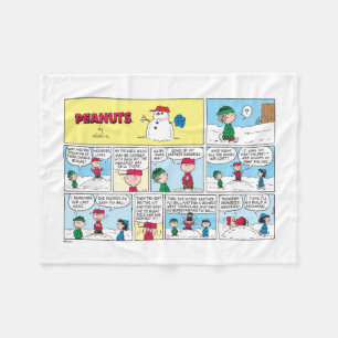 Charlie Brown's Baseball Memories Fleece Blanket