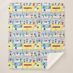 Charlie Brown's Baseball Memories Sherpa Blanket