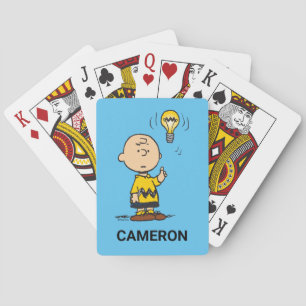 Charlie Brown's Light Bulb Idea Playing Cards