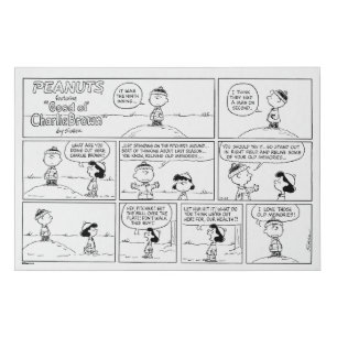 Charlie Brown's Memories At The Pitcher's Mound Faux Canvas Print