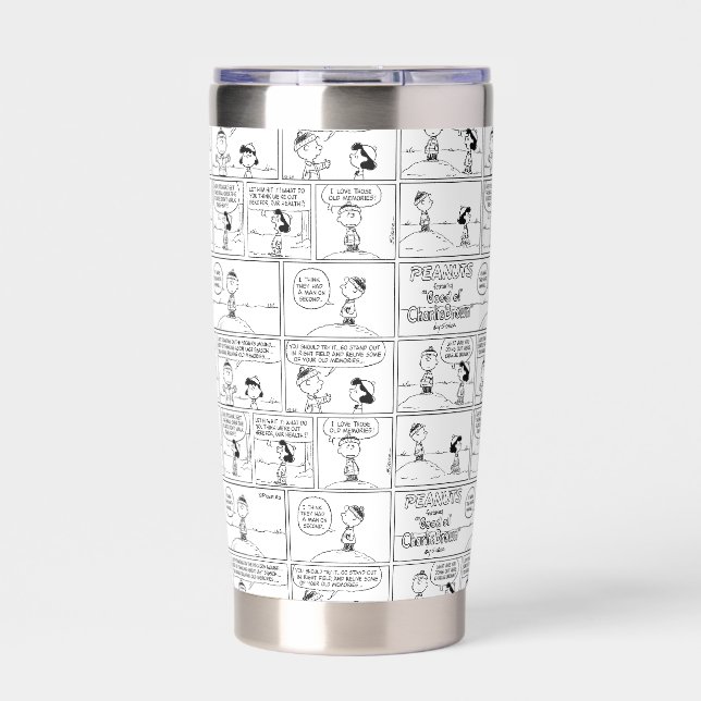 Charlie Brown's Memories At The Pitcher's Mound Insulated Tumbler (Front)
