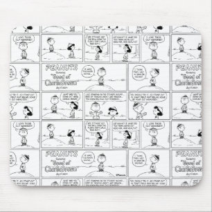 Charlie Brown's Memories At The Pitcher's Mound Mouse Pad