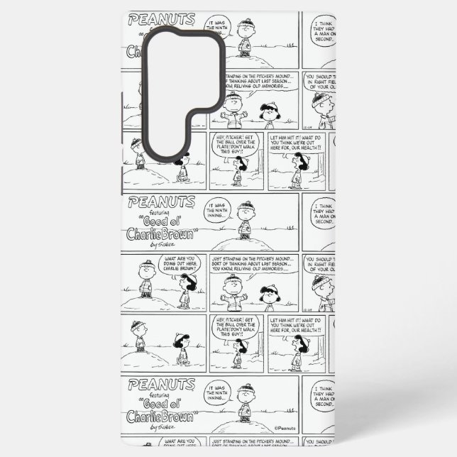 Charlie Brown's Memories At The Pitcher's Mound Samsung Galaxy Case (Back)