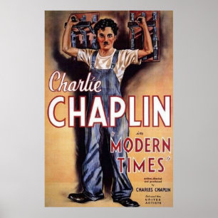 Charlie Chaplin Modern Times Movie Poster