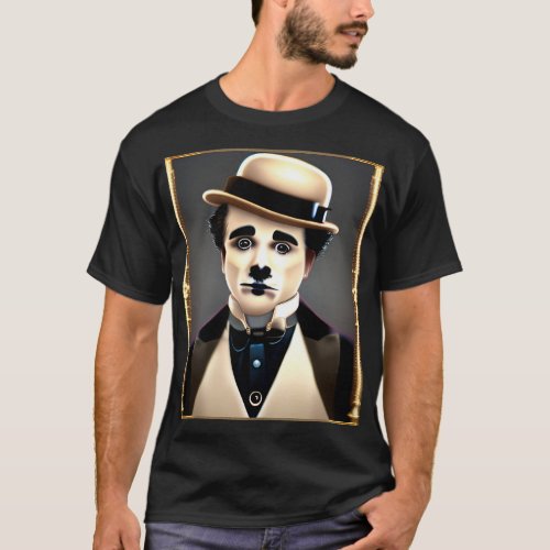 Charlie Chaplin Sad Dog T_Shirt
