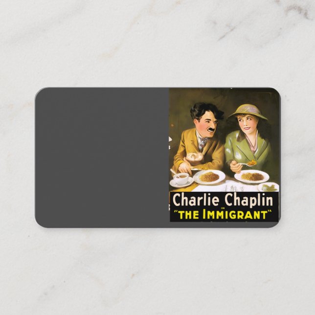 Charlie Chaplin/The Immigrant Business Card (Front)