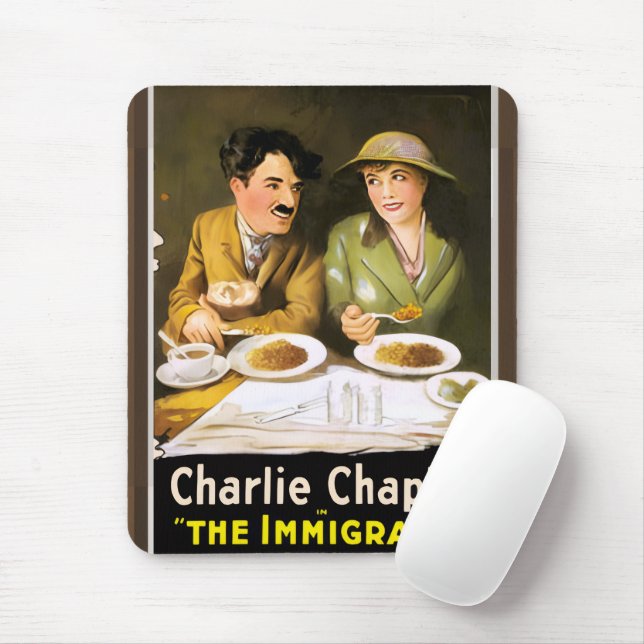 Charlie Chaplin/The Immigrant Mouse Pad (With Mouse)