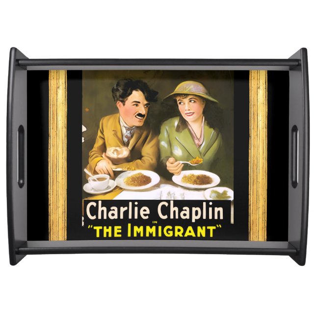 Charlie Chaplin/The Immigrant Serving Tray (Front)