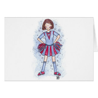 Charlie Cheerleader - brunette Cards