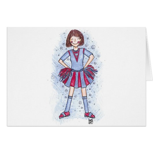 Charlie Cheerleader - brunette Cards (Front Horizontal)