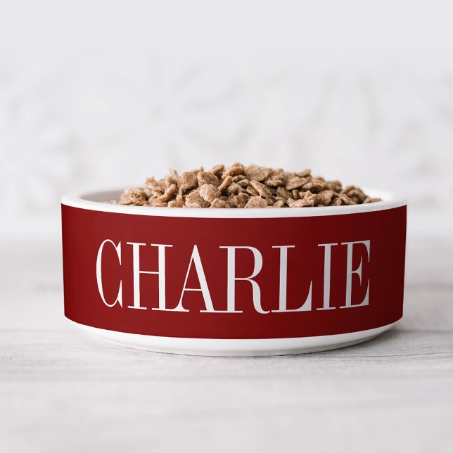 Charlie Classic Name Monogram | Red Bowl (Creator Uploaded)