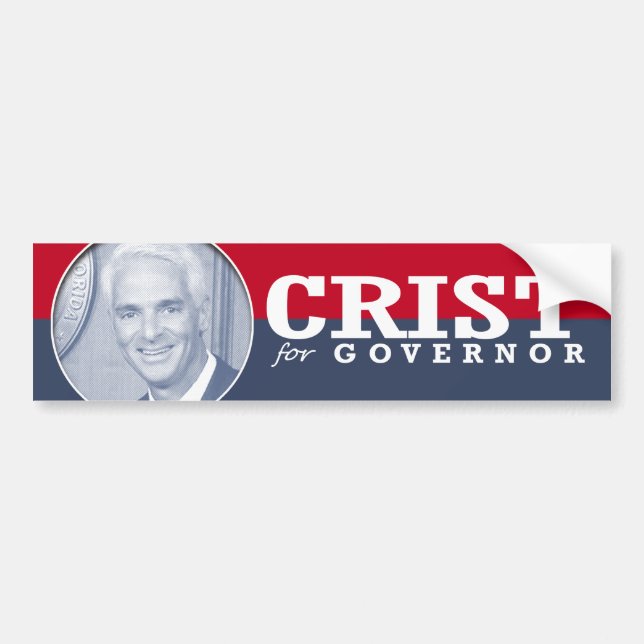 CHARLIE CRIST CAMPAIGN BUMPER STICKER (Front)