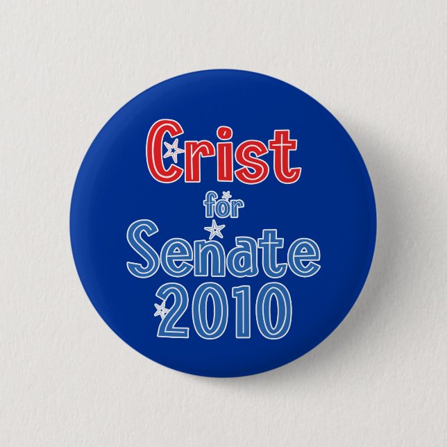 Charlie Crist for Senate 2010 Star Design Button (Front)