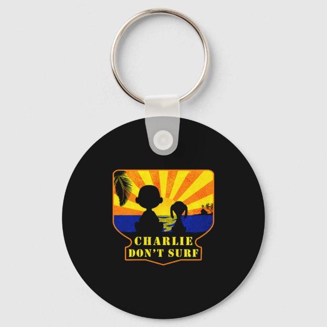 Charlie Don't Surf _ Funny Movie Premium  Keychain (Front)