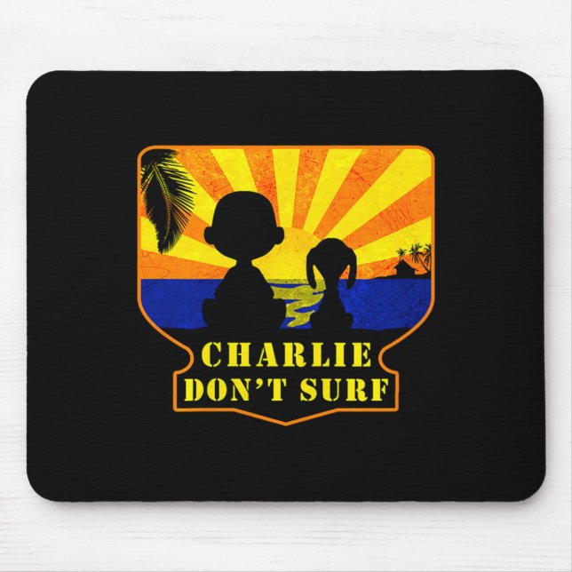 Charlie Don't Surf _ Funny Movie Premium  Mouse Pad (Front)