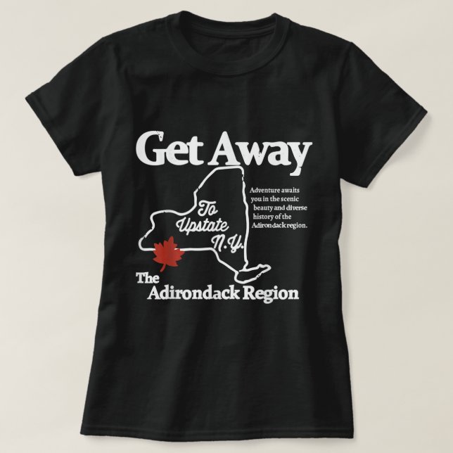 Charlie Get Away To Upstate New York  T-Shirt (Design Front)