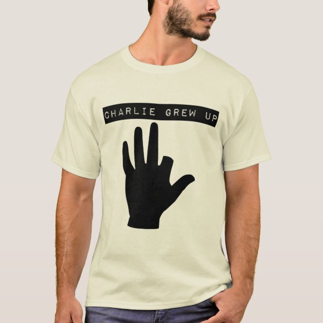 Charlie Grew Up T-Shirt (Front)