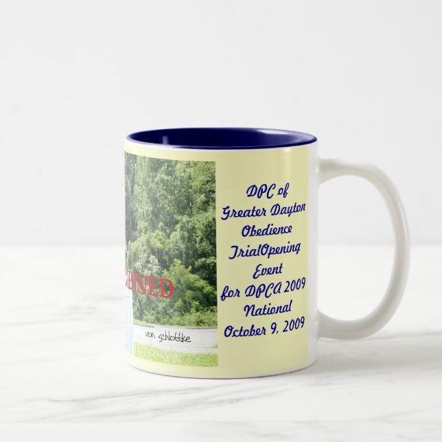 Charlie.jump.40inch, DPC ofGreater DaytonObedie... Two-Tone Coffee Mug (Right)