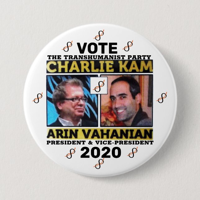 Charlie Kam / Arin Vahanian for President 2020 Button (Front)