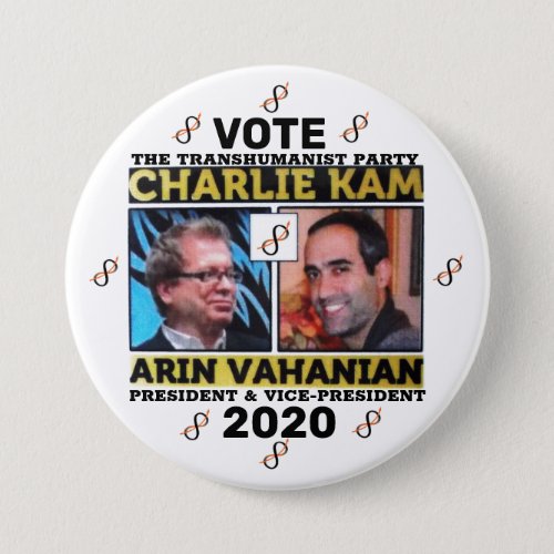 Charlie Kam  Arin Vahanian for President 2020 Button