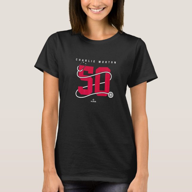 Charlie Morton Atlanta Baseball Healthcare Worker  T-Shirt (Front)