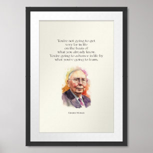 Charlie Munger Quote 1 Framed Art